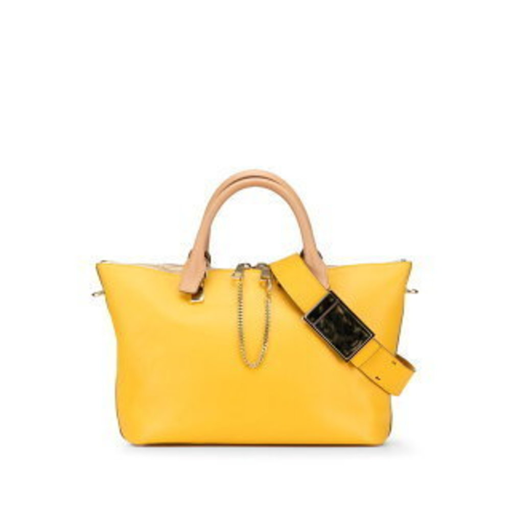 Chloe Bailey Handbag Beige Yellow Leather s
